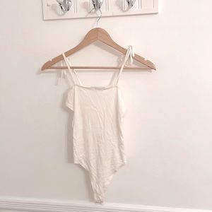 White Medium Olivaceous Body Suit